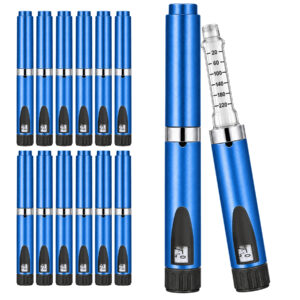 V2 Reusable Peptide Pen Injector Set, 12-Pack, Blue